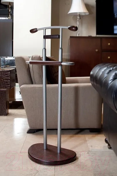 Изображение товара Стойка для одежды Мебелик Костюмная Галант 333 (металлик/темно-коричневый)