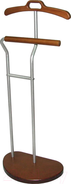 Изображение товара Стойка для одежды Мебелик Костюмная Д 10 (металлик/средне-коричневый)