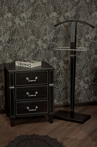 Изображение товара Стойка для одежды Мебелик Костюмная Bаско В 70 (венге/серебристый)