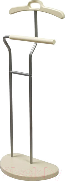 Изображение товара Стойка для одежды Мебелик Костюмная Д 10 (металлик/слоновая кость)