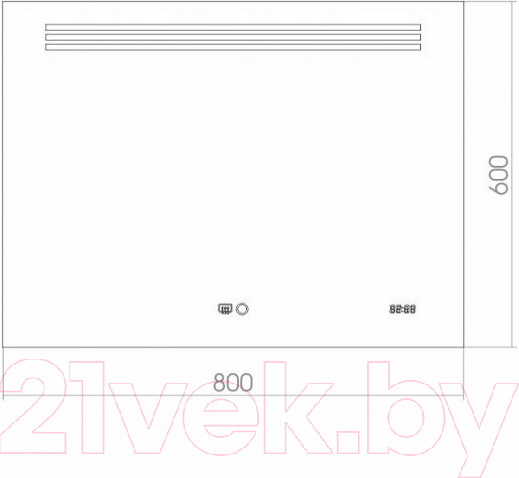 Изображение товара Зеркало Silver Mirrors Gemma 80x60 / ФР-00001400