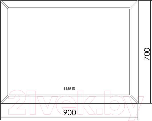 Изображение товара Зеркало Silver Mirrors Voll 91.5x68.5 / ФР-00001191