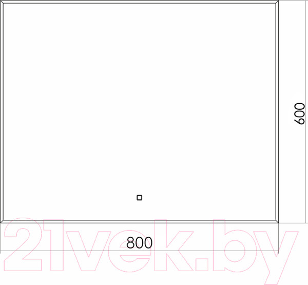 Изображение товара Зеркало Silver Mirrors Алмина 80x60 / LED-00002256