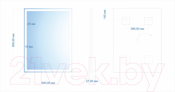Изображение товара Зеркало Silver Mirrors Рига 60x80 / ФР-00001378