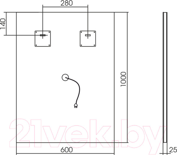 Изображение товара Зеркало Silver Mirrors Рига 60x80 / ФР-00001378