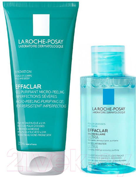 Изображение товара Набор косметики для лица La Roche-Posay Effaclar Гель 200мл+Мицелярная вода 100мл