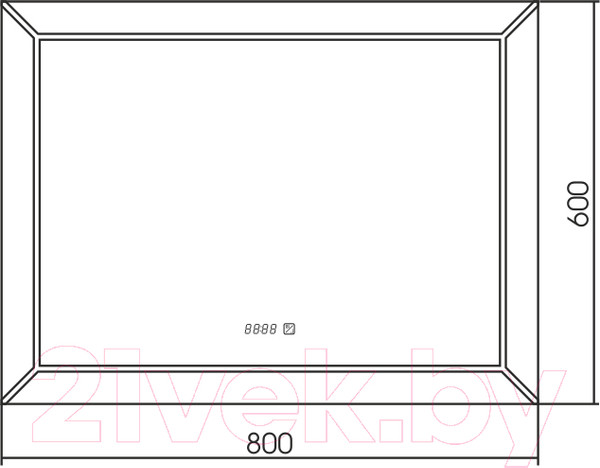 Изображение товара Зеркало Silver Mirrors Voll 80x60 / ФР-00001399