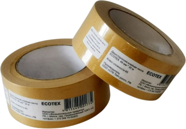 Изображение товара Скотч двухсторонний Ecotex 48x30