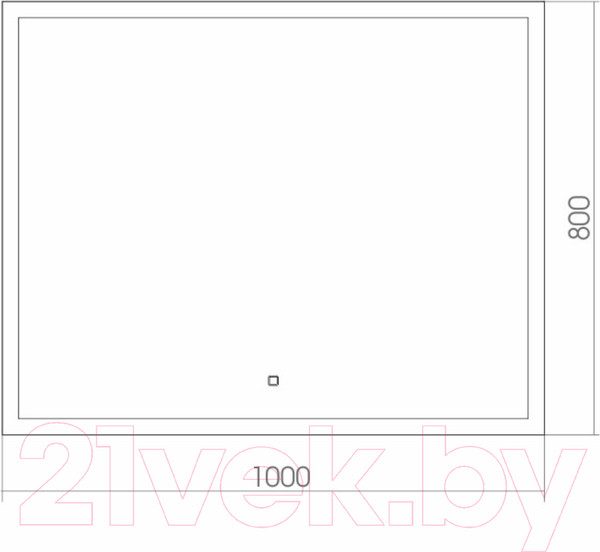 Изображение товара Зеркало Silver Mirrors Гуверт 100x80 / ФР-1539