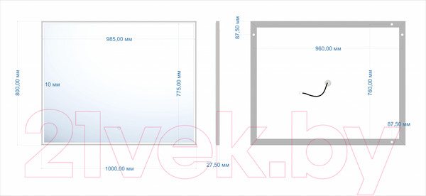 Изображение товара Зеркало Silver Mirrors Сантана 100x80 / ФР-00002162