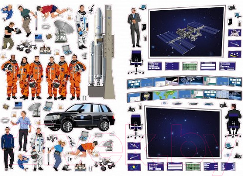 Изображение товара Развивающая книга Робинс Моя книга наклеек. Космос