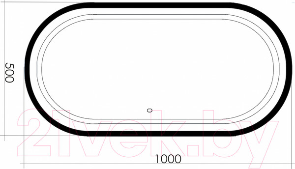 Изображение товара Зеркало Silver Mirrors Виола-лофт 50x100 / LED-00002430