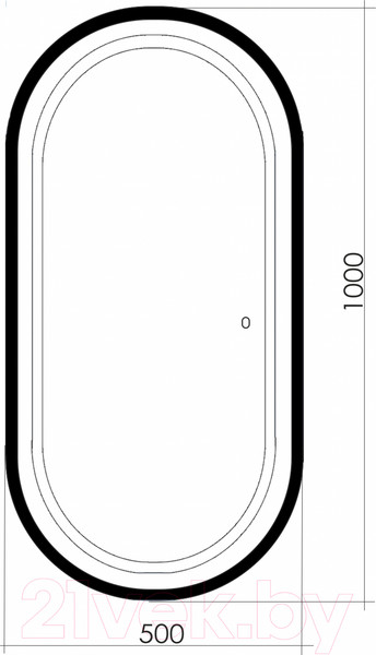 Изображение товара Зеркало Silver Mirrors Виола-лофт 50x100 / LED-00002430