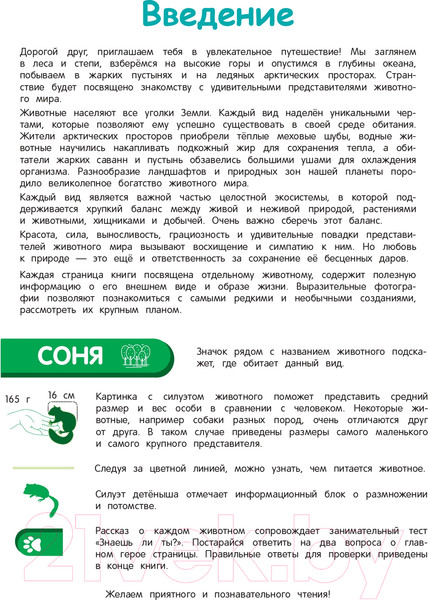 Изображение товара Энциклопедия Эксмо Удивительный мир животных. Энциклопедия для детей (Баранова Н.)