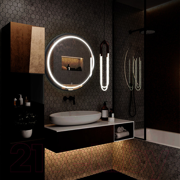 Изображение товара Зеркало Silver Mirrors Манхэттен-лофт D770 / LED-00002428