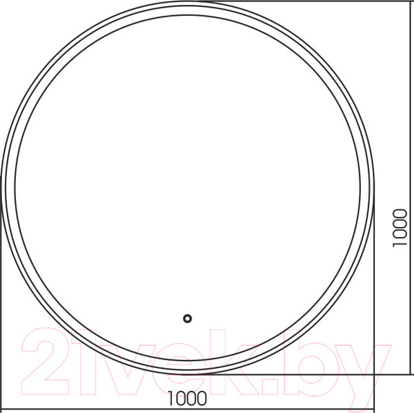 Изображение товара Зеркало Silver Mirrors Перла D1000 / LED-00002464