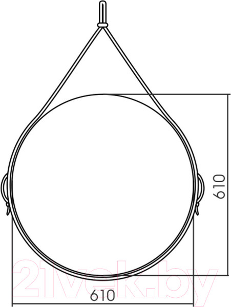 Изображение товара Зеркало Silver Mirrors Капитан D610 / LED-00002332