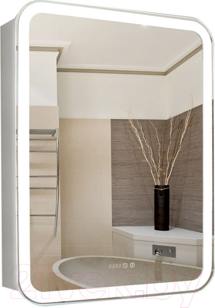 Изображение товара Шкаф с зеркалом для ванной Silver Mirrors Фиджи 50 / LED-00002361