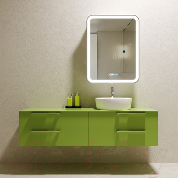 Изображение товара Шкаф с зеркалом для ванной Silver Mirrors Фиджи 60 / LED-00002363