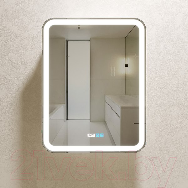 Изображение товара Шкаф с зеркалом для ванной Silver Mirrors Фиджи 60 / LED-00002363