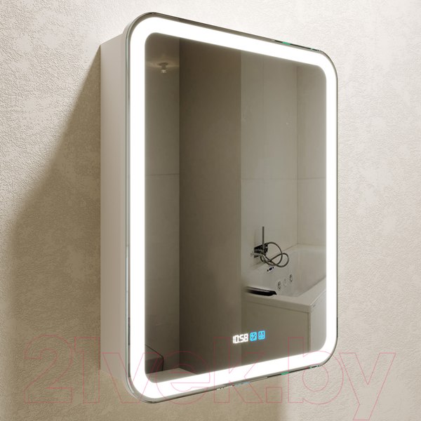 Изображение товара Шкаф с зеркалом для ванной Silver Mirrors Фиджи 60 / LED-00002363