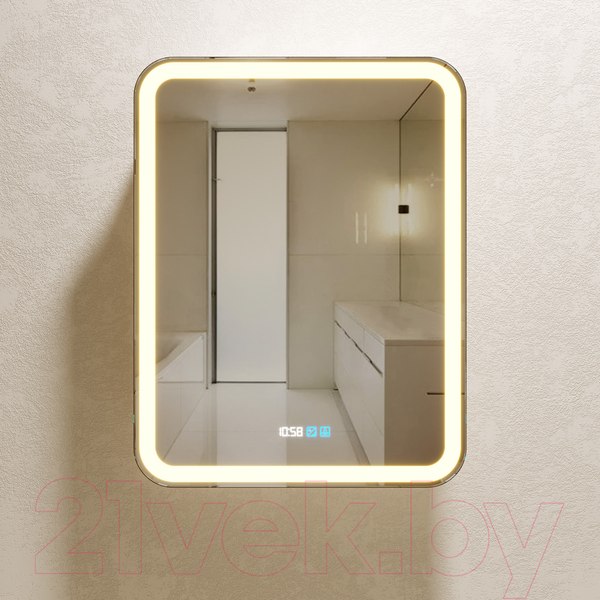 Изображение товара Шкаф с зеркалом для ванной Silver Mirrors Фиджи 60 / LED-00002363