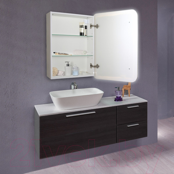 Изображение товара Шкаф с зеркалом для ванной Silver Mirrors Фиджи 60 / LED-00002364