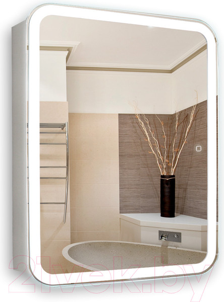 Изображение товара Шкаф с зеркалом для ванной Silver Mirrors Фиджи Flip 60 / LED-00002472