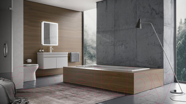 Изображение товара Шкаф с зеркалом для ванной Silver Mirrors Киото 50 / LED-00002356