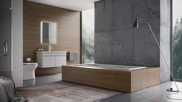 Изображение товара Шкаф с зеркалом для ванной Silver Mirrors Киото 50 / LED-00002357