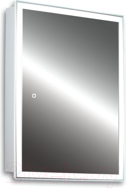 Изображение товара Шкаф с зеркалом для ванной Silver Mirrors Киото Flip 50 / LED-00002473