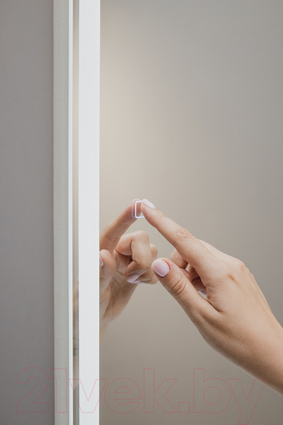 Изображение товара Шкаф с зеркалом для ванной Silver Mirrors Киото Flip 50 / LED-00002473