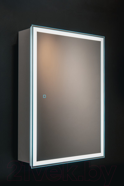 Изображение товара Шкаф с зеркалом для ванной Silver Mirrors Киото Flip 50 / LED-00002473