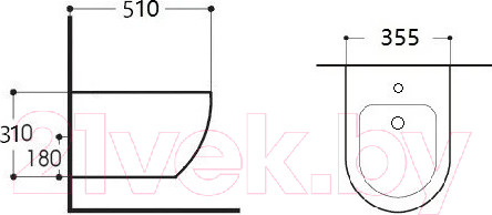 Изображение товара Биде подвесное Aquatek Европа AQ1016-00