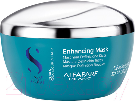 Изображение товара Маска для волос Alfaparf Milano Semi Di Lino Curls для вьющихся волос (200мл)