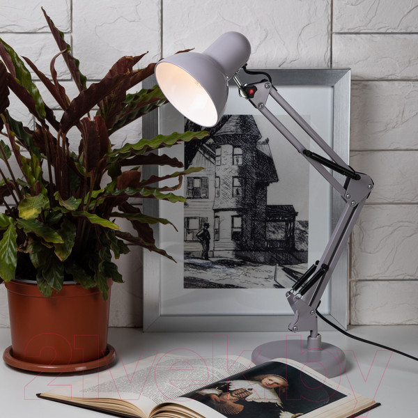 Изображение товара Настольная лампа ЭРА N-214-E27-40W-GY / Б0052762 (серый)