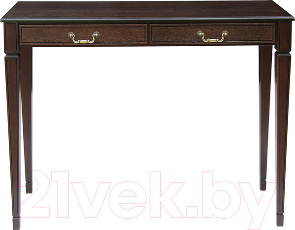 Изображение товара Консольный столик Мебелик Васко В 91Н (темно-коричневый/патина)