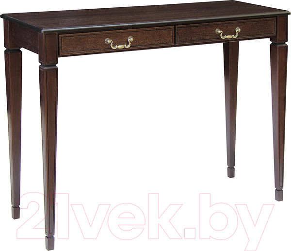Изображение товара Консольный столик Мебелик Васко В 91Н (темно-коричневый/патина)