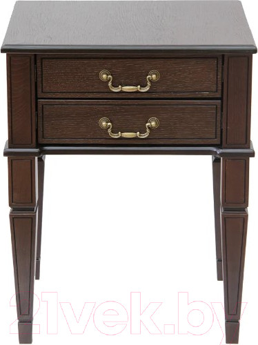 Изображение товара Прикроватная тумба Мебелик Васко В 118Н (темно-коричневый/патина)