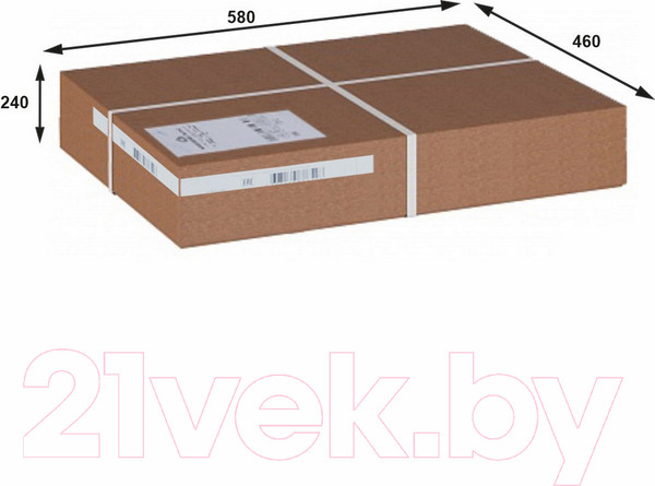 Изображение товара Прикроватная тумба Мебелик Васко В 118Н (темно-коричневый/патина)