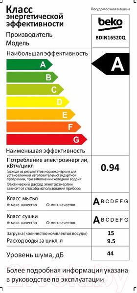 Изображение товара Посудомоечная машина Beko BDIN16520Q