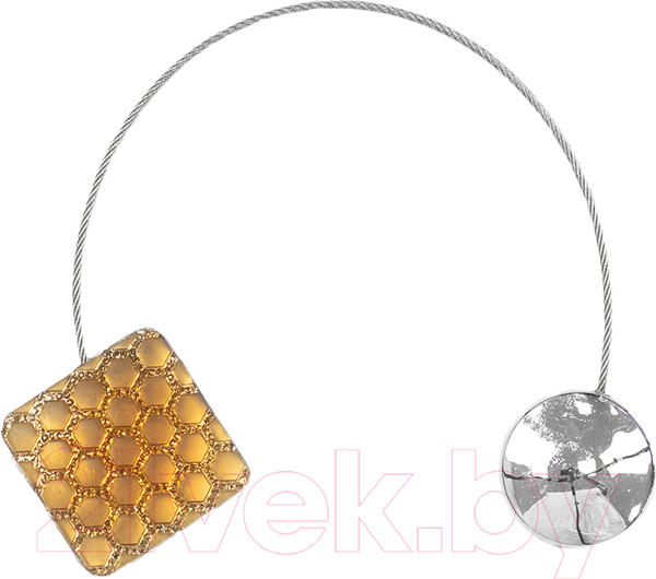 Изображение товара Клипса для штор Ajur NZ KV-5 Tross 20см магнитный / 78991 (золотой)