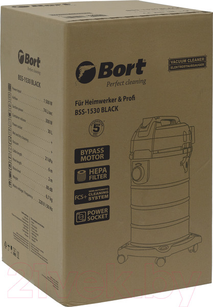 Изображение товара Профессиональный пылесос Bort BSS-1530 (93412628)