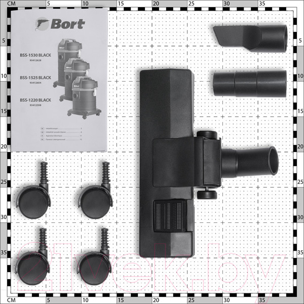 Изображение товара Профессиональный пылесос Bort BSS-1220 (93412598)