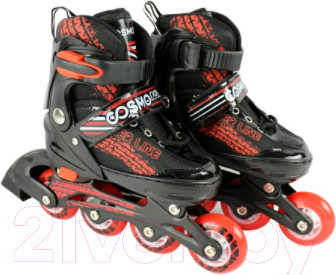 Изображение товара Роликовые коньки CosmoRide Skater (р-р 31-34, черный/красный)