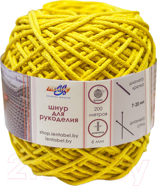 Изображение товара Тесьма декоративная Лента 60184/200 (6/желтый)