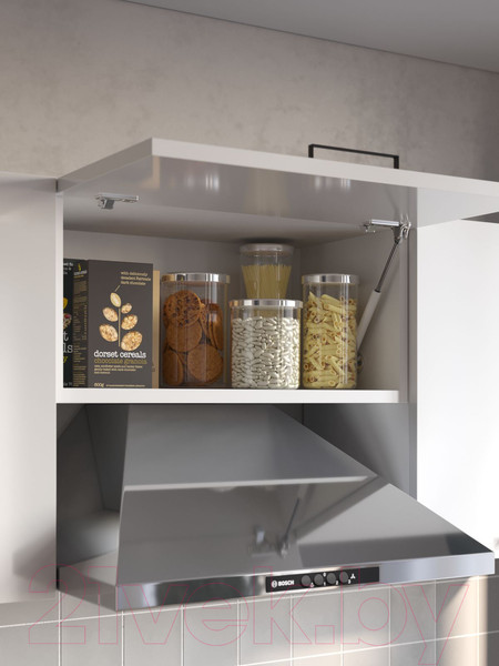 Изображение товара Кухонный гарнитур ДСВ Дуся-2 1.6 (белый бриллиант/дуб бунратти)