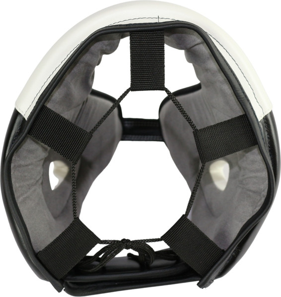 Изображение товара Боксерский шлем RuscoSport Pro С усилением (XL, черный/белый)