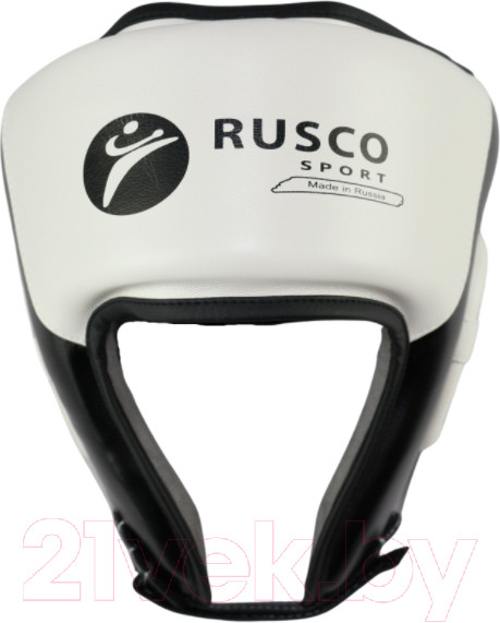Изображение товара Боксерский шлем RuscoSport Pro С усилением (XL, черный/белый)