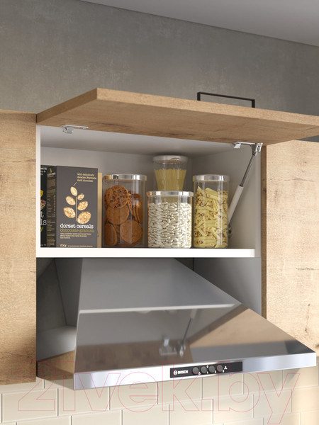 Изображение товара Кухонный гарнитур ДСВ Дуся-2 1.6 (дуб бунратти/цемент)